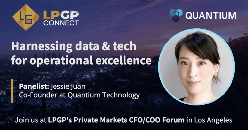 Quantium sponsors LPGP CFO/COO Private Markets in Los Angeles, USA - Jessie Juan speaks at Harnessing Data & Tech for Operational Excellence